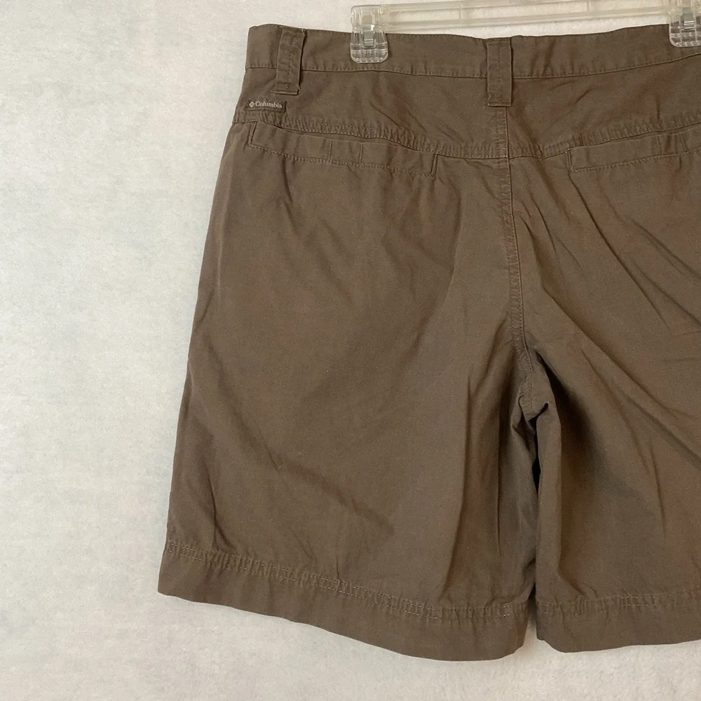 Columbia Sportswear Shorts Mens 36 Waist Brown‎ Flat Front Outdoor Hiking